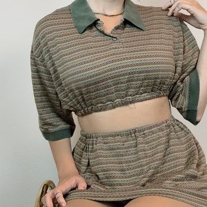 Vintage Two-Piece Cottage Core Fairy Forest Set